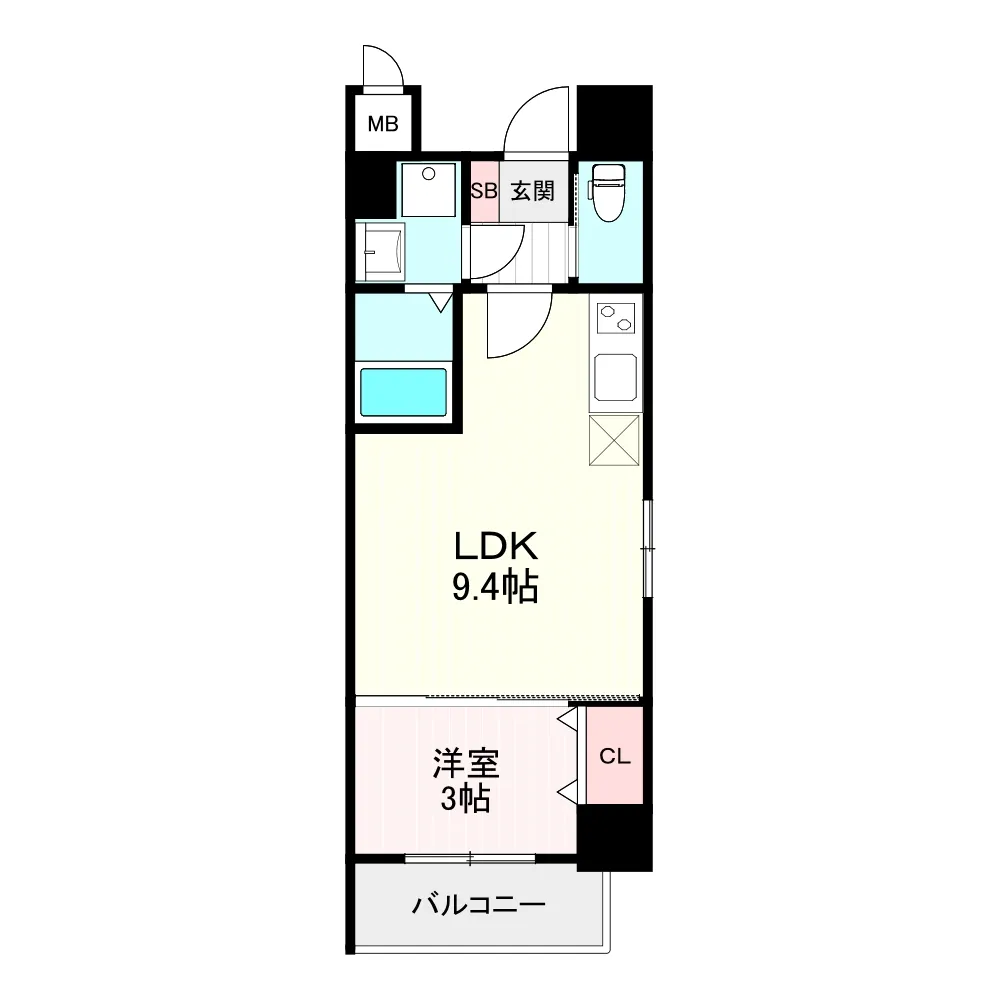 間取・A棟　Ctype｜1LDK